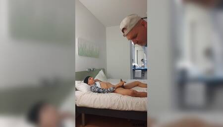 Riding a Skinny Guy Dick. Daddy Get Fucked From Young Friend