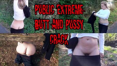 Outdoor extreme Buttcrack with Sagging pants!