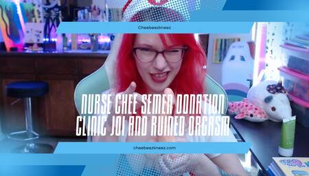 Nurse Cheebeezkneez Milks You Dry JOI Semen Donation Clinic