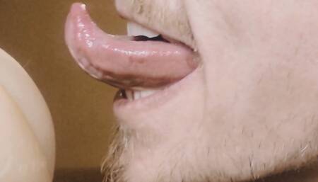 British lad dirty talk licking fleshlight