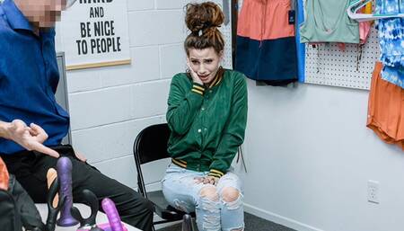 Black Friday Thief Indica Flower Caught Stealing Sex Toys Gets Disciplined By Officer - Shoplyfter