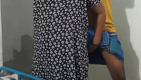 I inserted my big cock into Aunty's hairy pussy