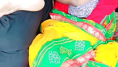 Big boobs horny wife in yellow saree gave sexual pleasure to her husband