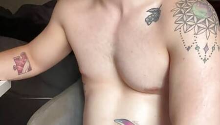Hung Twunk Jerks Off with Dildo Fleshlight