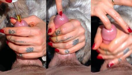 Dilator Virgin gets fingered Handjob