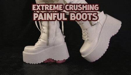 Friend's Sister Crushing Cock and Balls in Giant Platform Boots with Extreme Sole Tread (Close Version) - TamyStarly - Trample, Shoejob, CBT, Trampling, Bootjob, Stomping