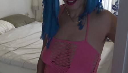 Nymphomaniac whore lets american tourist cum inside her hairy pussy