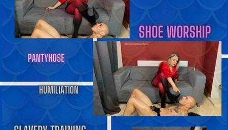 Loving and cleaning Empress MBella Sadic pointed shoes