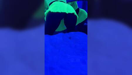 Neon outfit lingerie twerk twerking perfect body booty ass girl