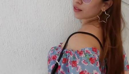 Sexy Colombian Sucking and Fucking in a Shopping Mall