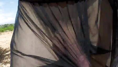 I got a hard on wearing sheer boxers in a public place