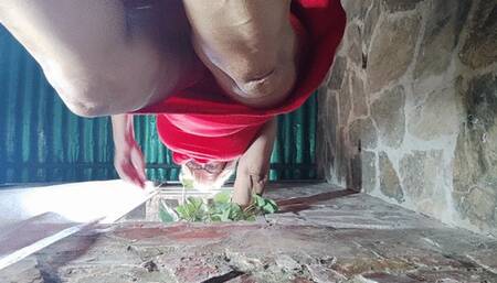 Watch me crush you with my bare feet and high heels (1)