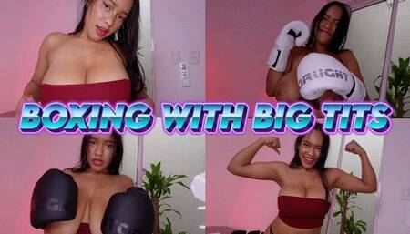 Boxing with big tits - Kira