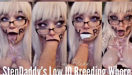 Step-daddys Low Iq Breeding Whore