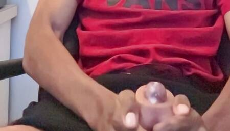 Guy use sex toy to cumshot