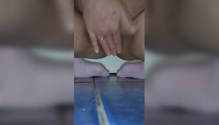 Masturbation in the bathroom