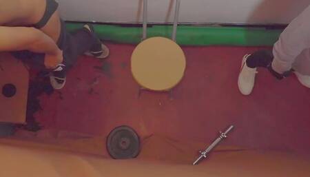 Gym changing room xx Cumshot