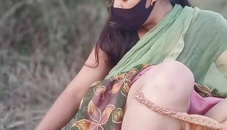 Cock Hungry Big Ass Desi Bhabhi Fucked Hard by Her Devar, devar bhabhi outdoor Jungle Fucked Clear Hindi audio
