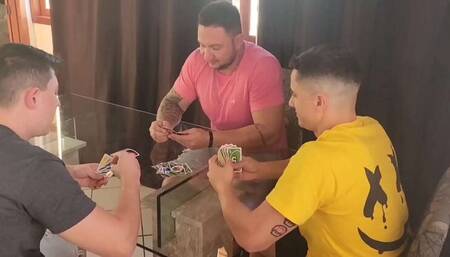 Latina Housewife Gets Dirty with 3 Guys While Hubby Watches