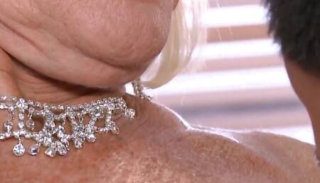 Georgette fucks two guys for the first time on-camera