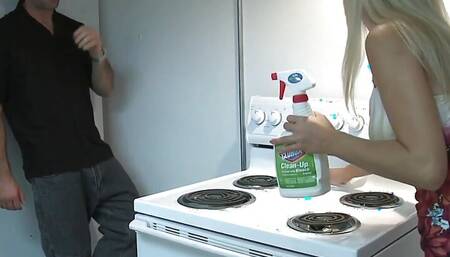 Diana Doll a horny woman with blonde hair gets fucked in the