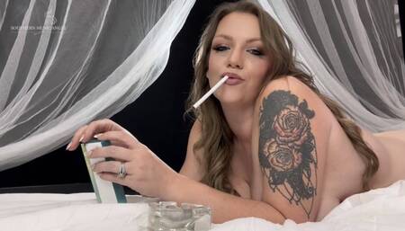 Smoking Tease - Virginia Slims 120s