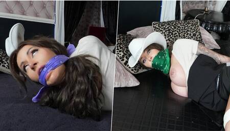 Zoe Grey: Cowgirl Gets Bound, Cleave Gagged and OTM Gagged by Latina! (+3min BTS)(FullHD)