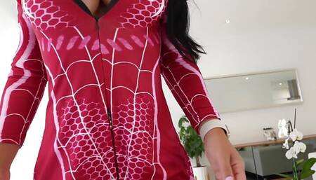 Spider Woman Saves a Man