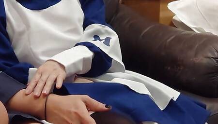 I want to flirt with a cute cosplay girl on the sofa I want to thrust from behind and cum inside Cowgirl Blow Cunnilingus Personal shooting