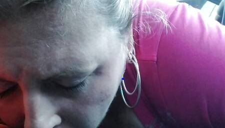 School Teacher Swallows Load In Car