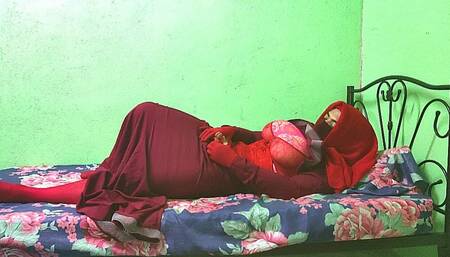 Elisya In Niqab Hijab Arab Squirting Masturbating Dick Slapping HITTING Dick With BIG Dildo To Extreme Orgasm Until Ejaculation