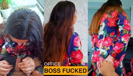 Roleplay My Hot Office Boss Mam Wants to Have Sex in Office