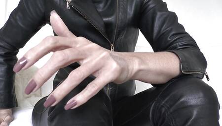 Lady Victoria Valente - Beautiful Hands, Cocoa Fingernails, JOI with Nipple Treatment and Alternating Testicle Stretching