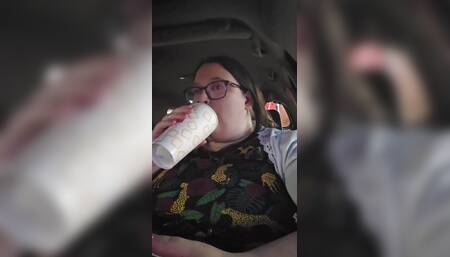 Stuffing My Belly in the Fast Food Carpark