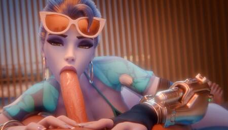 Gifdoozer Let Your Dirty Lover Show You How to Do a Real Deep Throat, Naughty Mouth Thirsty for Cum