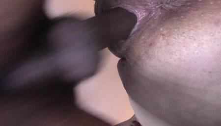 BBW with Giant Clit Fucking BBC and Squirting and Creampie