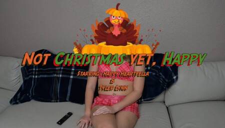 Not Christmas Yet, Happy! Starring: Happy Heartfella and Tyler Lynn - Tyler loves Thanksgiving but Christmas elf Happy thinks it's silly - Male Bondage Tape Bondage Tape Gag Femdom