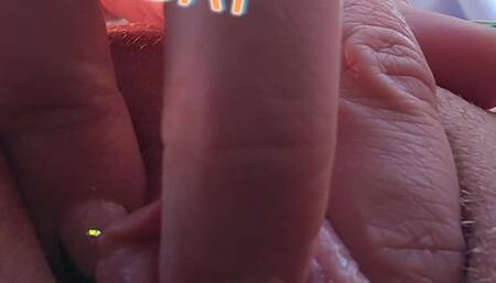 POV face sitting masturbating while in the car