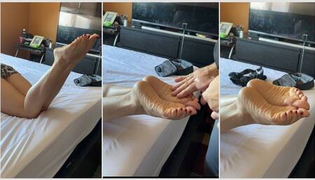 Cum Covered Latina Feet! Vol 1 (Left Side Camera) Part 2 of 2