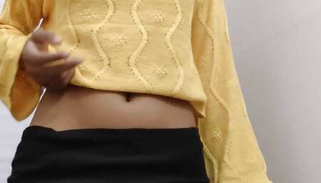 South Indian maid showing
