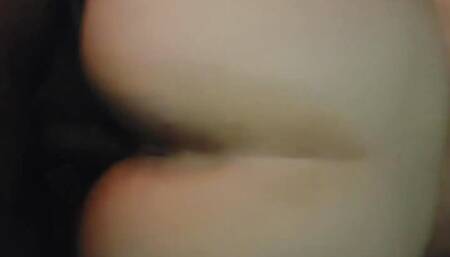 Curvy bbw with a fat ass taking backshots from a bbc until daddy cum all in her wet pussy.