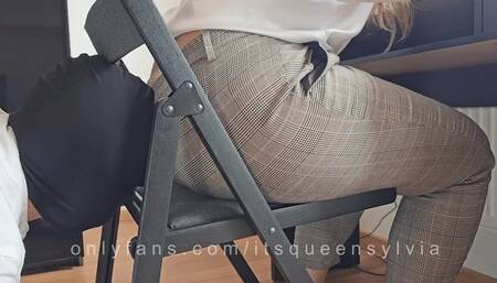 Boss Farts on Her Assistant