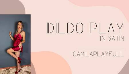Satin Fetish , and dildo play