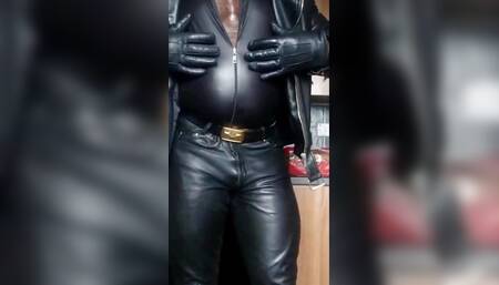 Leather Muscle Fetish  Solo Scenes Preview