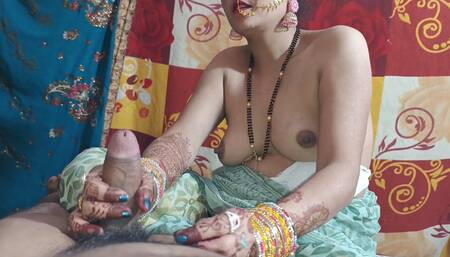 Bridal Indian Bhabhi Bedroom me Dever ke Bistar par so Gayi clear dirty Hindi audio