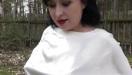 Hard climax in the park