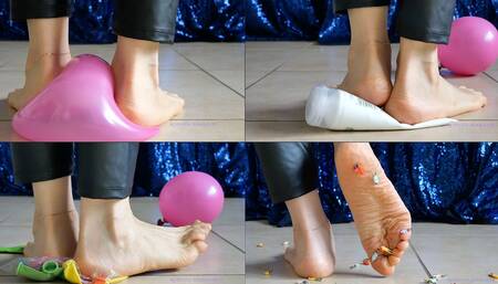 Kneading Objects in Barefeet
