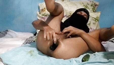 Sissy Taking Two Big Dildos In My Ass, Extreme Open