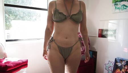 Aurora Willows Green Bikini, custom Order