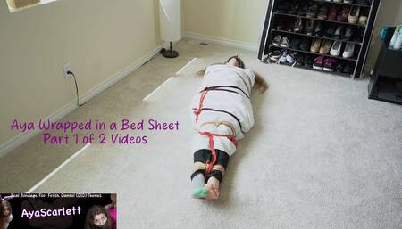 Aya Scarlett - Part 1 - Aya Wrapped in a Bed Sheet